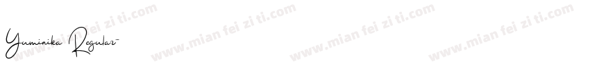 Yuminika Regular字体转换
